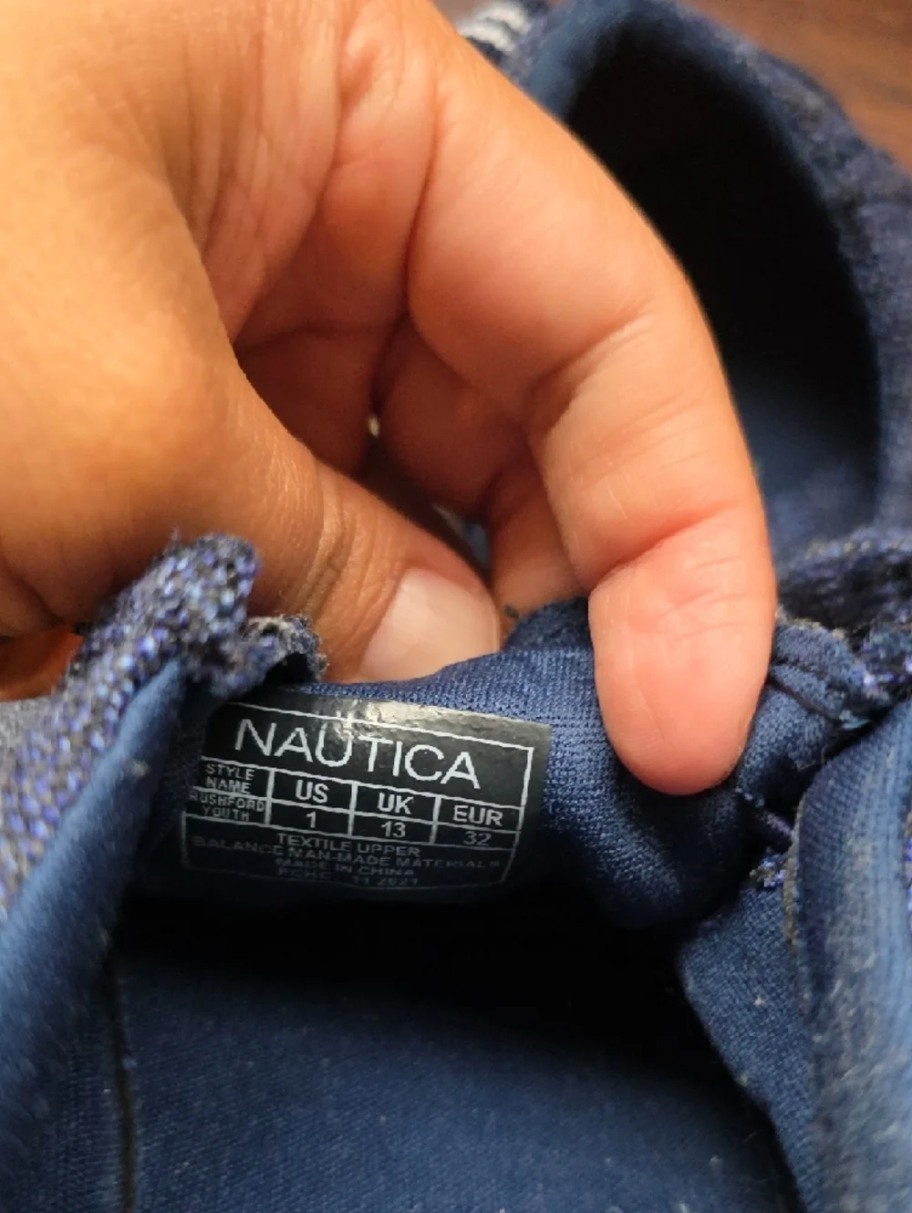 Nautica Men’s Navy Slip-On Canvas Loafers